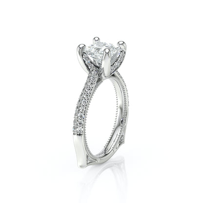Verragio Halo Princess Engagement Ring