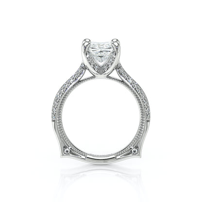 Verragio Halo Princess Engagement Ring