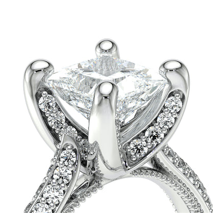 Verragio Halo Princess Engagement Ring