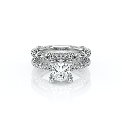 Verragio Halo Princess Engagement Ring