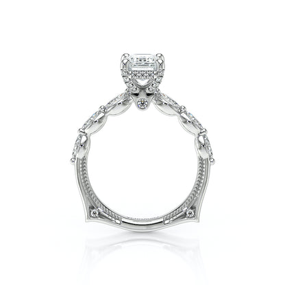 Verragio Halo Emerald Engagement Ring