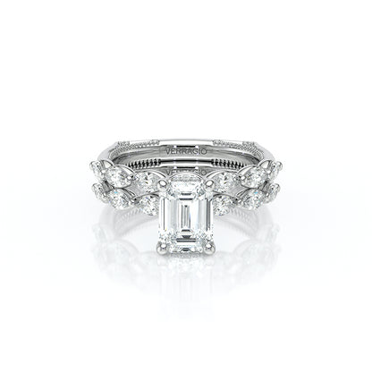 Verragio Halo Emerald Engagement Ring