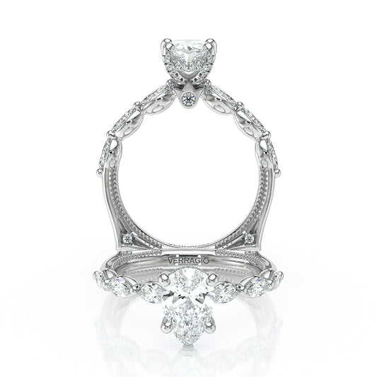 Verragio Halo Pear Engagement Ring