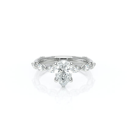 Verragio Halo Pear Engagement Ring