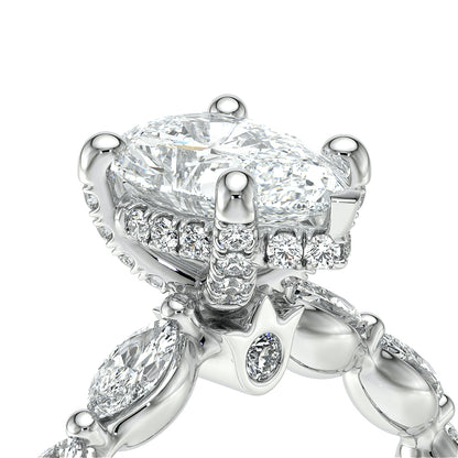 Verragio Halo Pear Engagement Ring