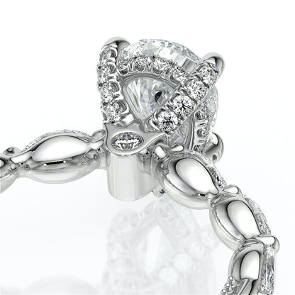 Verragio Halo Pear Engagement Ring