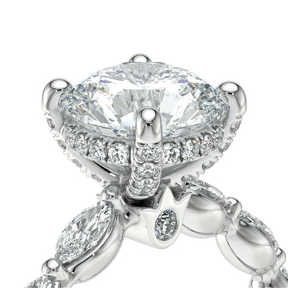 Verragio Halo Round Engagement Ring