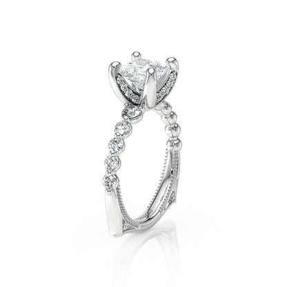 Verragio Halo Princess Engagement Ring
