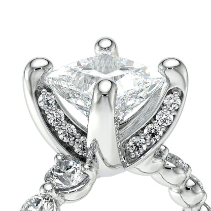 Verragio Halo Princess Engagement Ring