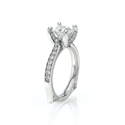 Verragio Halo Princess Engagement Ring