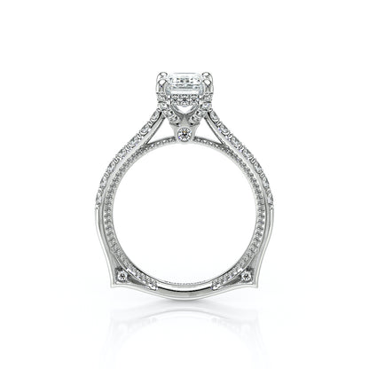 Verragio Halo Emerald Engagement Ring