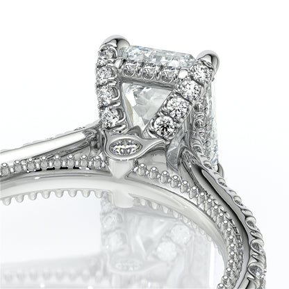 Verragio Halo Emerald Engagement Ring