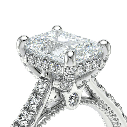Verragio Halo Emerald Engagement Ring