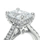 Verragio Halo Emerald Engagement Ring