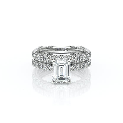 Verragio Halo Emerald Engagement Ring