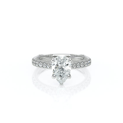 Verragio Halo Pear Engagement Ring