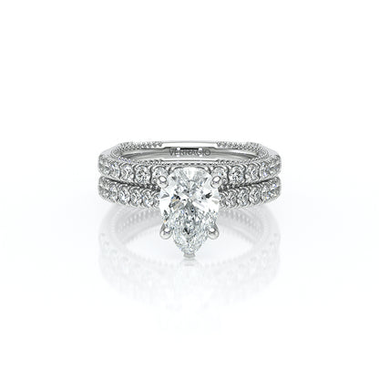 Verragio Halo Pear Engagement Ring