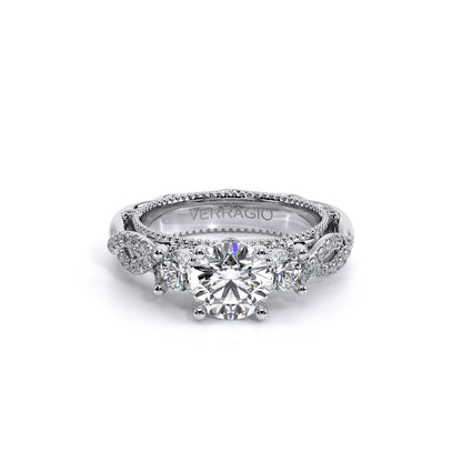 Verragio Three-Stone Round Engagement Ring