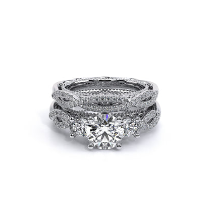 Verragio Three-Stone Round Engagement Ring