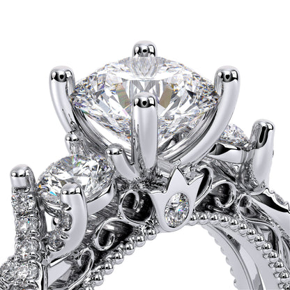 Verragio Three-Stone Round Engagement Ring