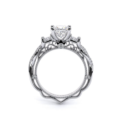 Verragio Three-Stone Princess Engagement Ring