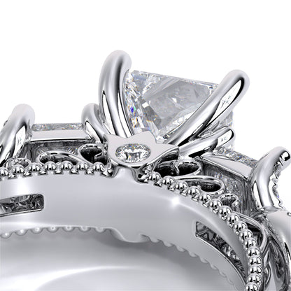 Verragio Three-Stone Princess Engagement Ring