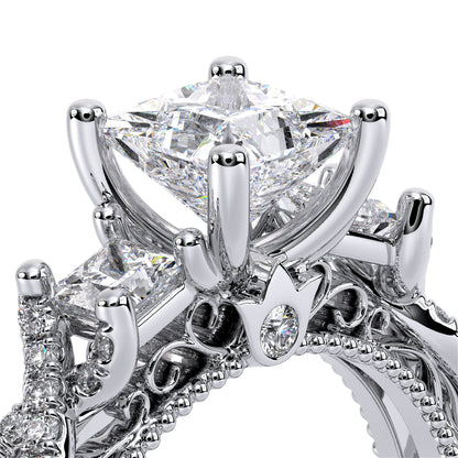 Verragio Three-Stone Princess Engagement Ring