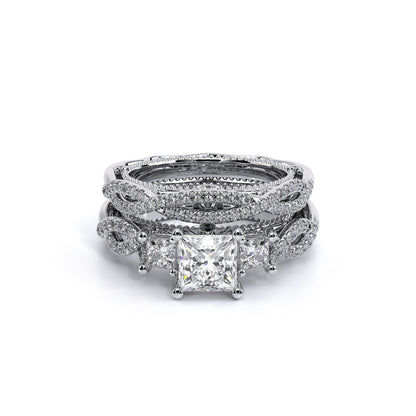 Verragio Three-Stone Princess Engagement Ring