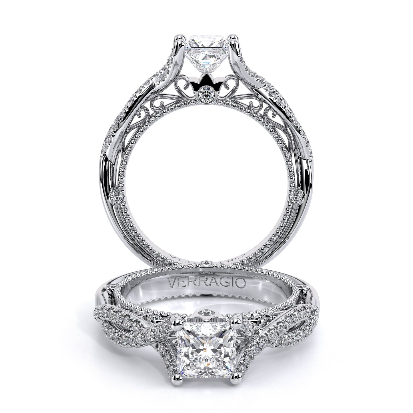 Verragio Vintage Princess Engagement Ring
