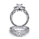 Verragio Three-Stone Princess Engagement Ring