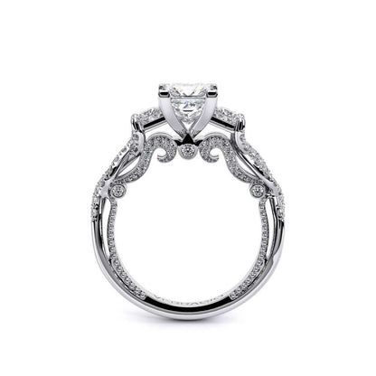 Verragio Three-Stone Princess Engagement Ring