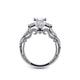 Verragio Three-Stone Princess Engagement Ring
