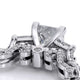 Verragio Three-Stone Princess Engagement Ring