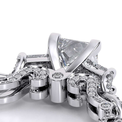 Verragio Three-Stone Princess Engagement Ring