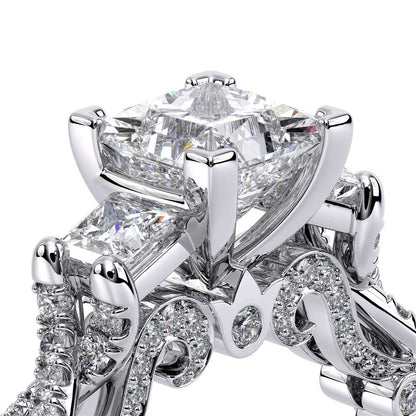 Verragio Three-Stone Princess Engagement Ring