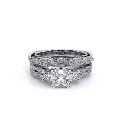 Verragio Three-Stone Princess Engagement Ring