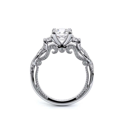 Verragio Three-Stone Round Engagement Ring