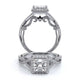 Verragio Halo Princess Engagement Ring
