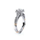 Verragio Halo Princess Engagement Ring