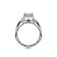 Verragio Halo Princess Engagement Ring