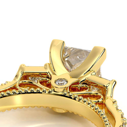 Verragio Three-Stone Princess Engagement Ring