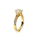 Verragio Three-Stone Round Engagement Ring