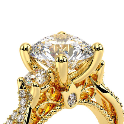 Verragio Three-Stone Round Engagement Ring