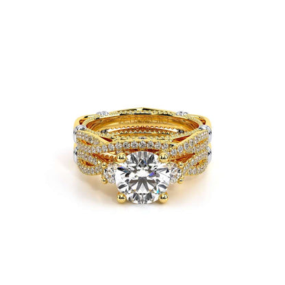 Verragio Three-Stone Round Engagement Ring