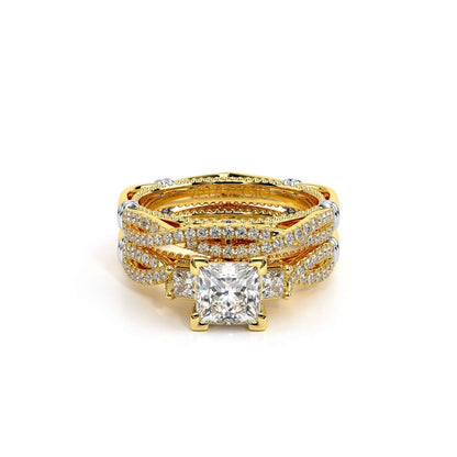 Verragio Three-Stone Princess Engagement Ring