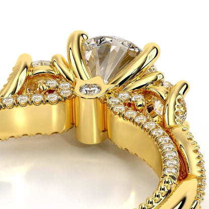 Verragio Three-Stone Round Engagement Ring