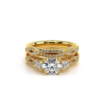 Verragio Three-Stone Round Engagement Ring