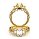 Verragio Three-Stone Emerald Engagement Ring
