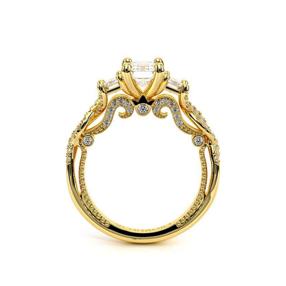 Verragio Three-Stone Emerald Engagement Ring