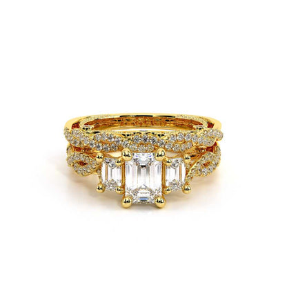 Verragio Three-Stone Emerald Engagement Ring